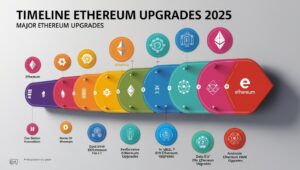 linha do tempo das principais atualizações do Ethereum em 2025